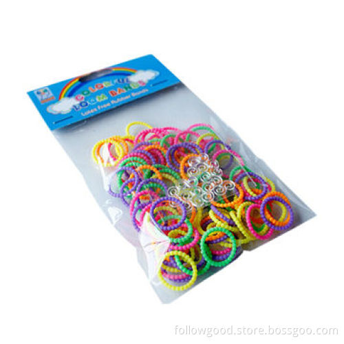 Rainbow Loom Bands for DIY Lace Bracelet